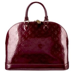 Louis Vuitton Amarante Monogram Vernis Alma GM Bag. DateCode “MI2078".